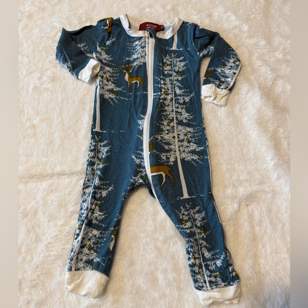 MilkBarn Forest Deer Kids Footie